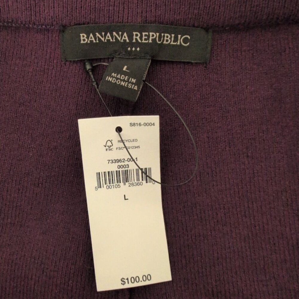 Banana Republic Factory A Line Maxi Skirt Womens Size Large Purple Knit NEW - Picture 5 of 7